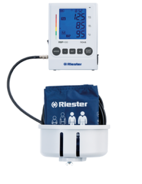 Monitor de presión arterial digital de pared Riester RBP-100, profesional y clínico, disponible en IMBIOMEDEX.