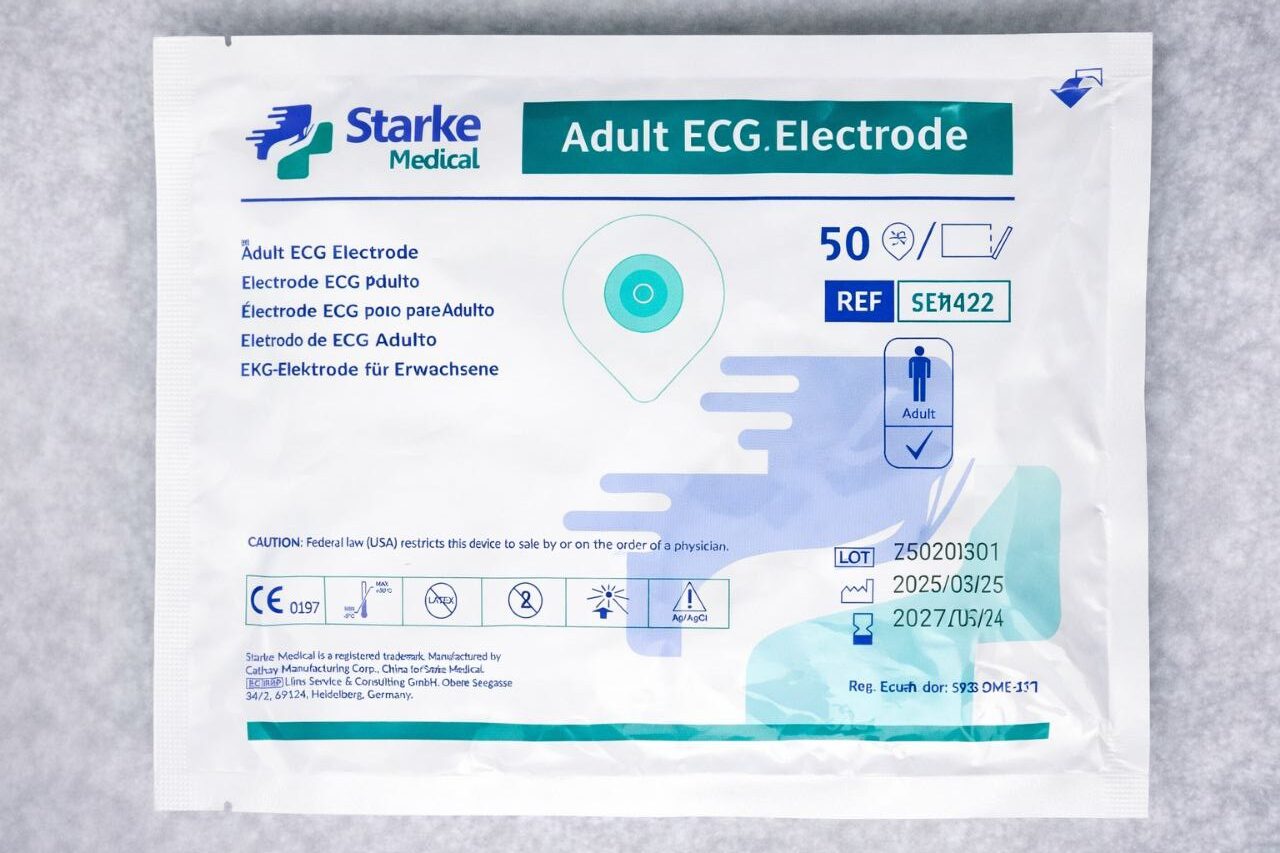 Electrodos ECG Adulto Starke Medical Electrodos ECG para adulto Starke Medical desechables en empaque original